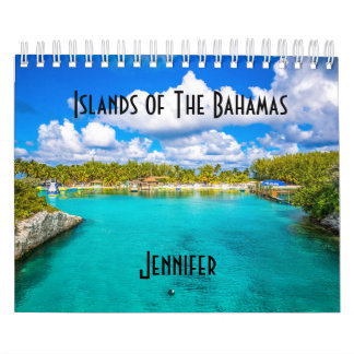 Calendário Ilhas Personalizadas do Caribe Bahamas