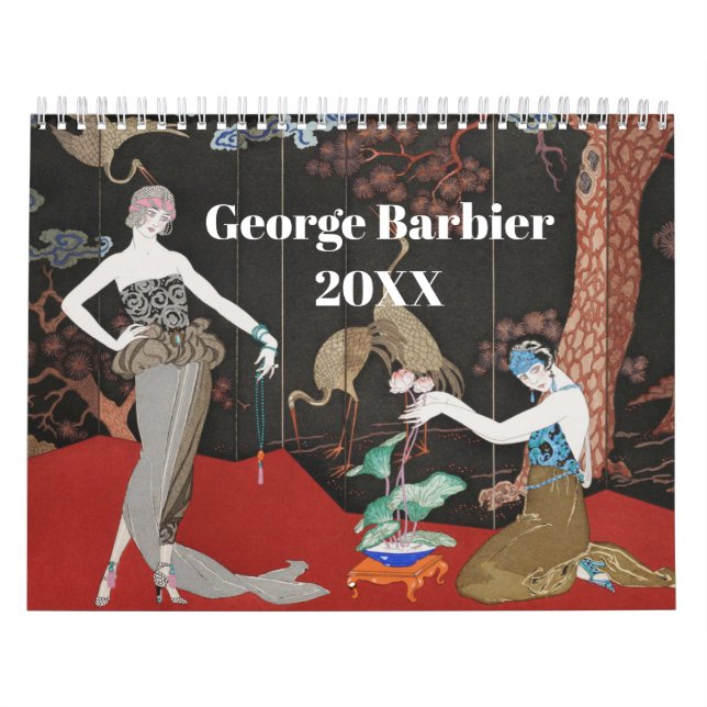 Calendário Ilustração da Moda de Paris Girly France (Capa)