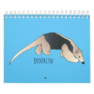 Calendário Ilustração de desenho animado animal