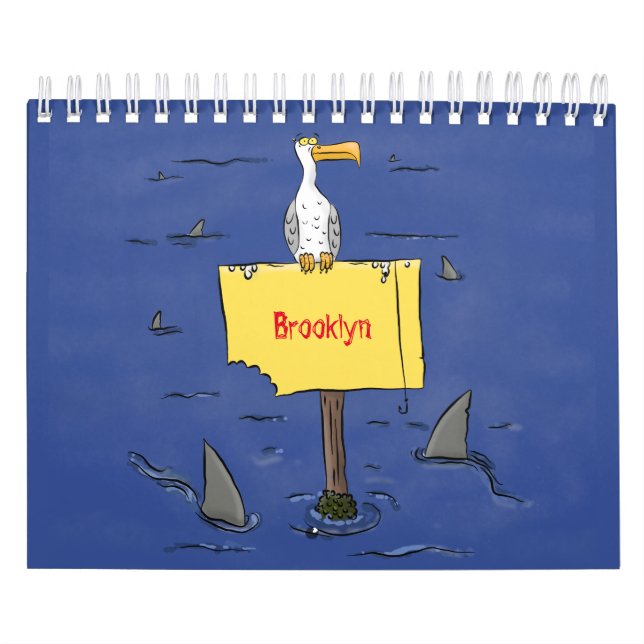 Calendário Ilustração de desenho animado animal (Capa)