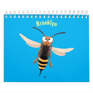 Calendário Ilustração de desenho animado animal
