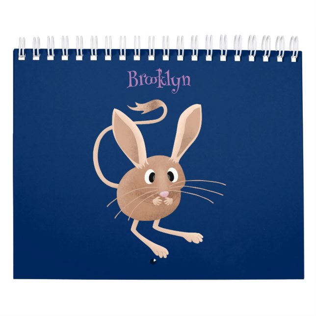 Calendário Ilustração de desenho animado animal (Capa)
