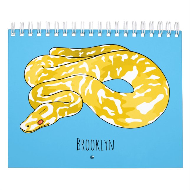 Calendário Ilustração de desenho animado animal (Capa)