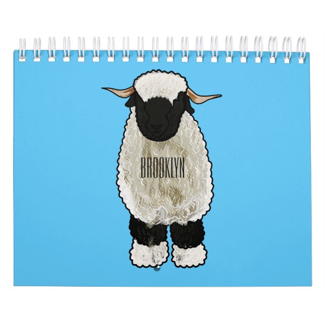 Calendário Ilustração de desenho animado animal (Capa)