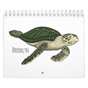 Calendário Ilustração de desenho animado animal