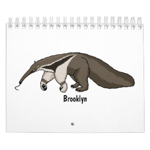 Calendário Ilustração de desenho animado animal
