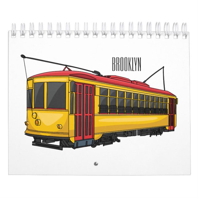 Calendário Ilustração de desenho animado de transporte (Capa)