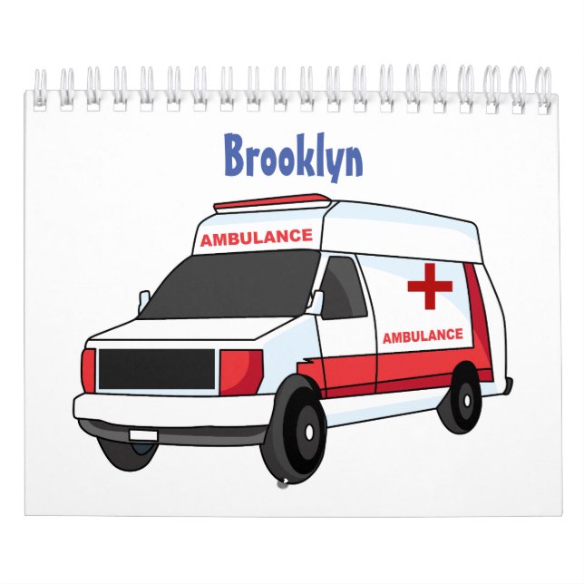 Calendário Ilustração de desenho animado de transporte (Capa)