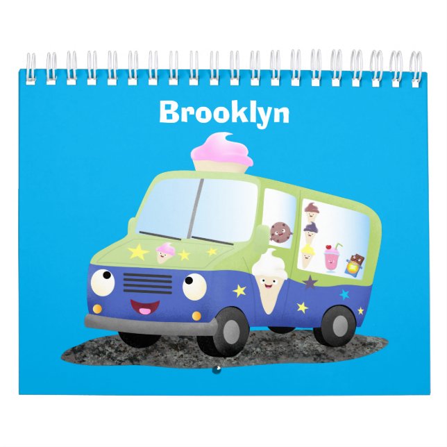 Calendário Ilustração de máquinas e cartoons de transporte (Capa)