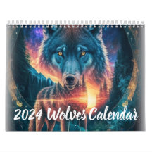 Ilustração do Lobo 2024 Art Calender