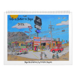 Calendário Ilustrações Baja de Kristin Calendars