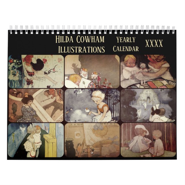 Calendário Ilustrações Vintage Hilda Cowham Victorian (Capa)