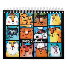 Calendário Ilustrado de Cat 2023