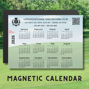Calendário Ímã 2026 com Código QR do Logotipo da L