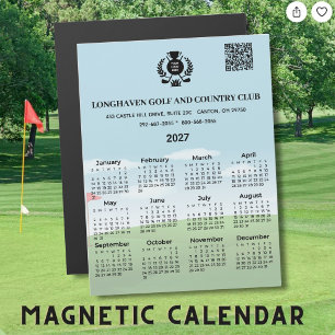 Calendário Ímã 2027 Clube de Golfe Liga Logotipo C