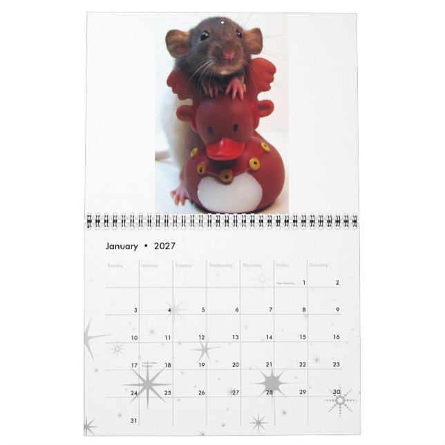 Calendário Imagem do Rat 2012 (Jan 2027)
