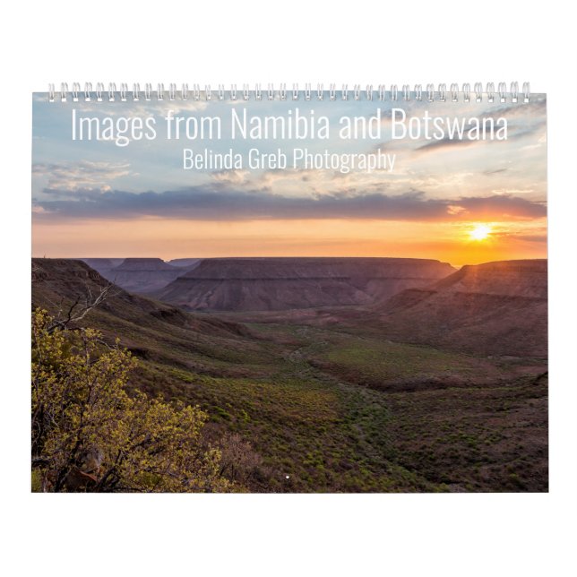 Calendário Imagens da Namíbia e Botswana (Capa)