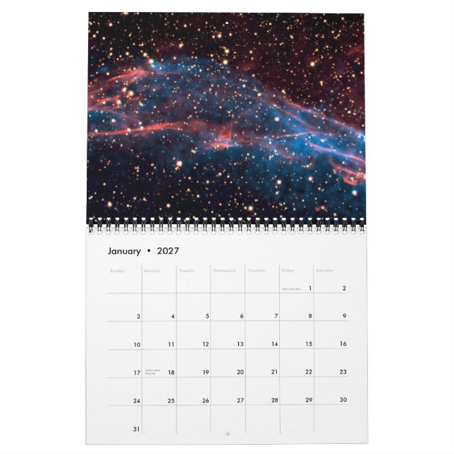 Calendário Imagens da NASA (Jan 2027)