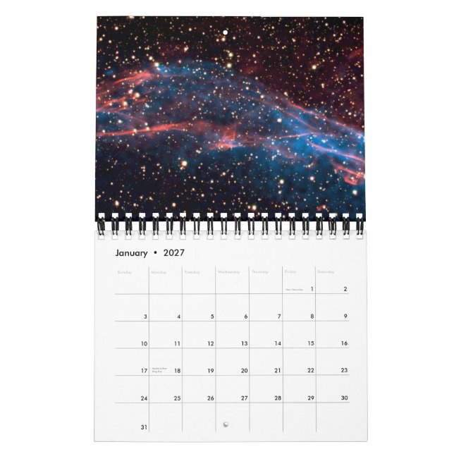 Calendário Imagens da NASA (Jan 2027)