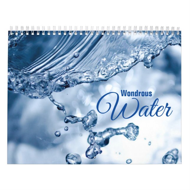 Calendário Imagens da Natureza da Wondrous Water Science (Capa)