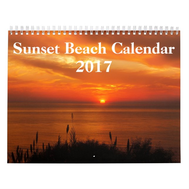 Calendário Imagens de Praia no Sunset 2017 (Capa)