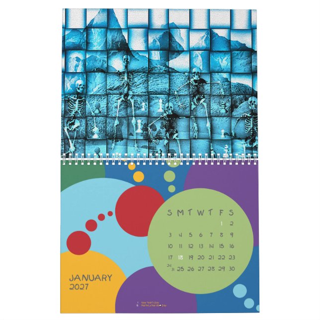 Calendário Imaginação de exploração (Jan 2027)