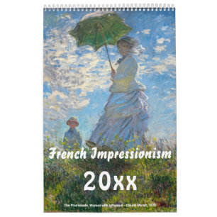 Calendário Impressionismo francês e calend Poste-impressioni