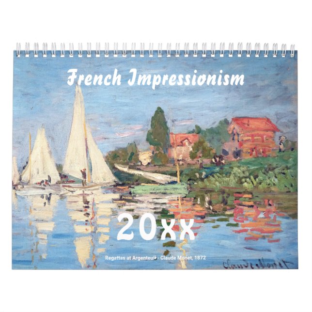 Calendário Impressionismo francês eimpressionismo (Capa)