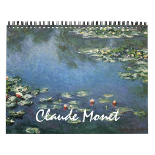 Calendário Impressionismo visual de arte por Claude Monet