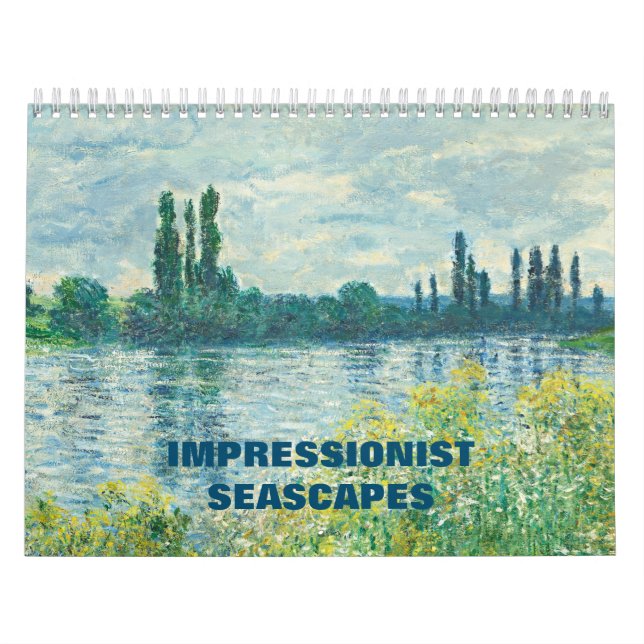 Calendário Impressionist Seascape Paintings of Famous Artists (Capa)
