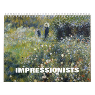 Calendário Impressionistas - Pinturas de obras-primas