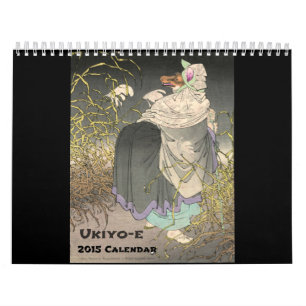 Calendário impresso costume de Ukiyo-e 2015