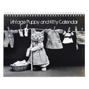 Calendário impresso costume do filhote de cachorr