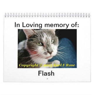 Calendário impresso costume do gato