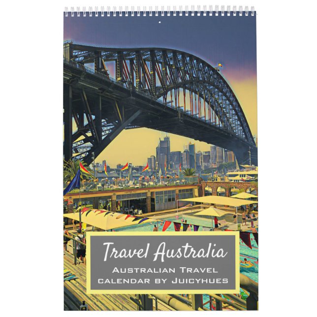 Calendário impressões Viagem Viagem da Austrália (Capa)