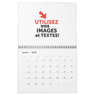 Calendário Imprima seus desenhos online em francês