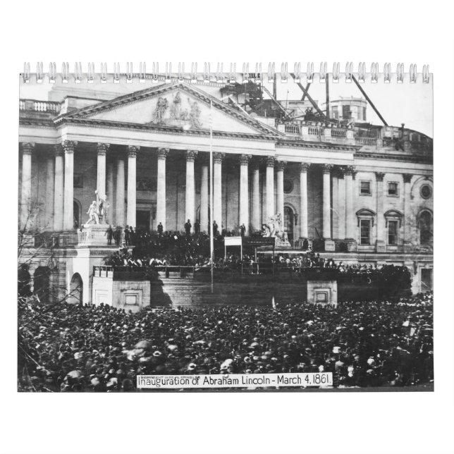 Calendário Inauguração de Abraham Lincoln 4 de março de 1861 (Capa)