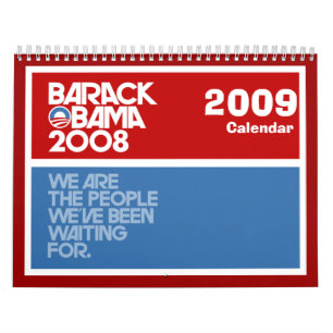 Calendário Inauguração do PRESIDENTE OBAMA comemorativa