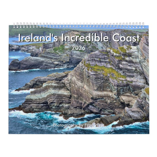 Calendário Incrível da Costa da Irlanda 2026 (Capa)