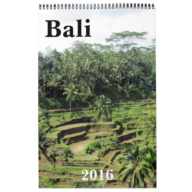 Calendário indo 2016 de bali (Capa)
