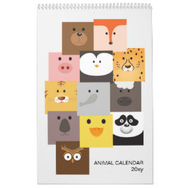 Calendário Infantil de Animais