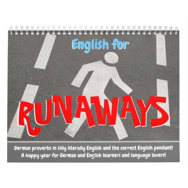 Calendário Inglês bobo para Runaways e aprendizes alemães! (Capa)