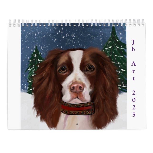 CALENDÁRIO INGLÊS SPRINGER SPANIEL (Verso)