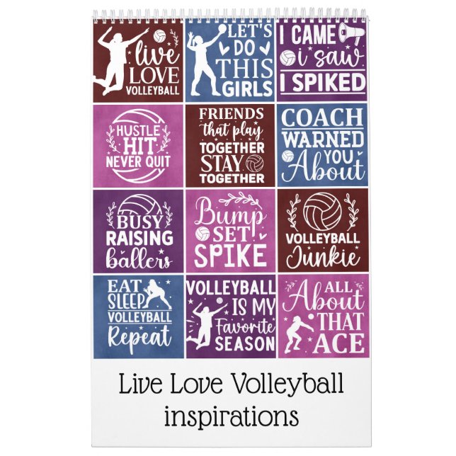 Calendário Inspiração do Live Love Voleibol (Capa)
