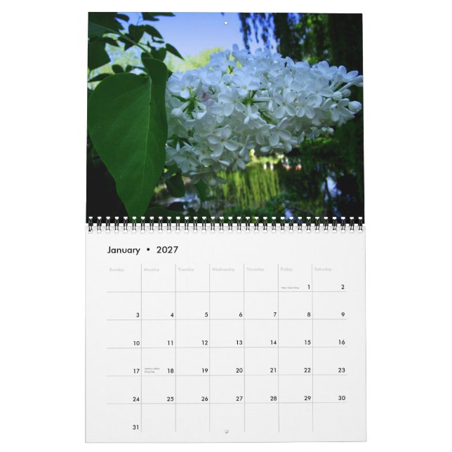 Calendário Inspiração: Giverny, lar de Claude Monnet (Jan 2027)