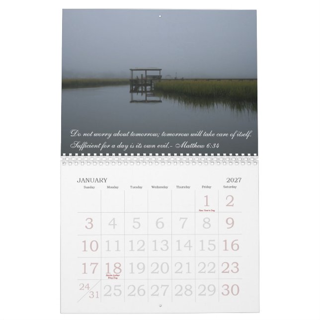 Calendário Inspiração para 2010 (Jan 2027)