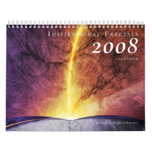 Calendário inspirado de 2008 Fractals