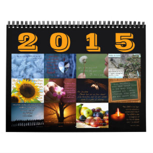 Calendário inspirado do verso da bíblia 2015