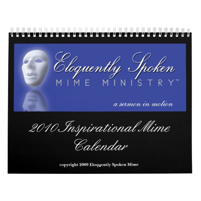 Calendário inspirado Eloquently falado do Mime (Capa)
