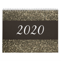 Calendário inspirador brilhante